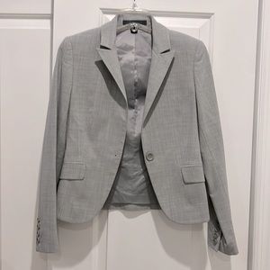 Silver skirt suit (skirt and blazer combo )